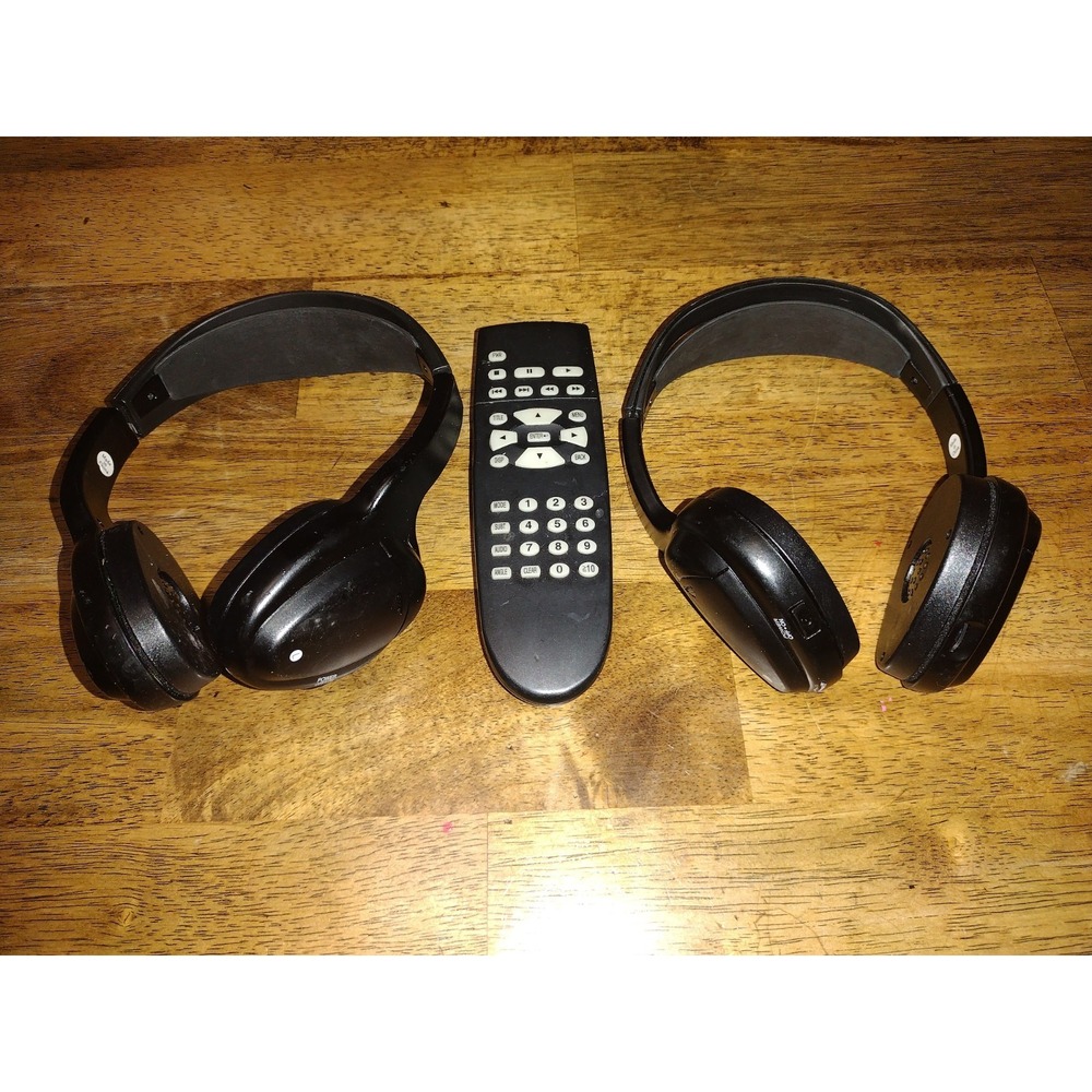 NISSAN INFINITI REAR ENTERTAINMENT DVD REMOTE & HEADSET OEM